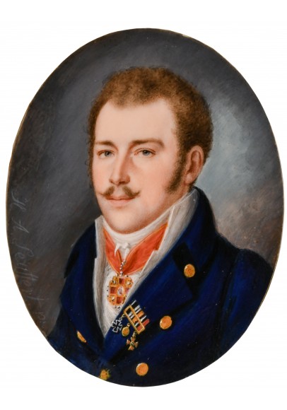 Cейферт Генрих Абель (1768 – 1834) "Мужской портрет с наградами Времен войны с Наполеоном".