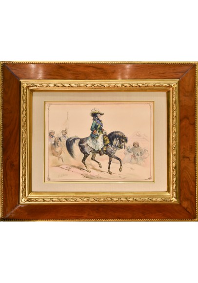 Жан Виктор Адам (1801-1867). «Екатерина Великая на конной прогулке».