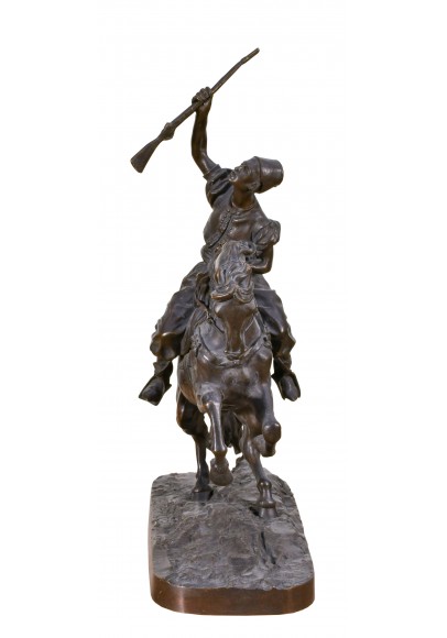 Лансере Евгений Александрович (1848-1886).  Скульптура «Араб на коне». 