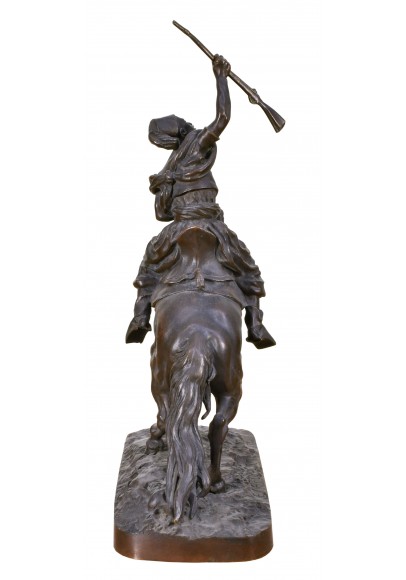 Лансере Евгений Александрович (1848-1886).  Скульптура «Араб на коне». 