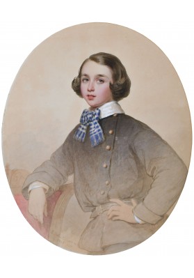 Беллоли Андрей Францевич (1820-1881). «Портрет Ричарда Амоса Болла (1845-1925)». 