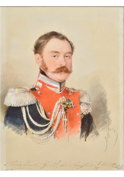 Даффингер Майкл Мориц (1790-1849).  «Портрет Великого князя Михаила Павловича (1798-1849)».