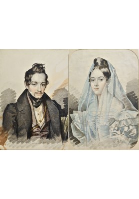 Гампельн Карл Карлович (1794-1880-е) "Свадебные портреты".
