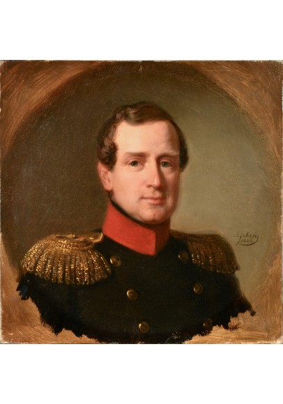 Гебенс (Йебенс) Адольф Иванович (1819-1888). «Портрет военного».