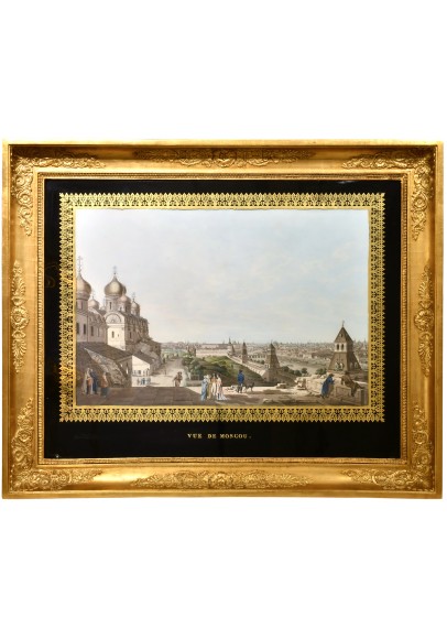 Хаммер Крисиан Готлоб (1779-1864). «Вид на Мраморный дворец» и «Москва, вид на город, слева от Кремля». 