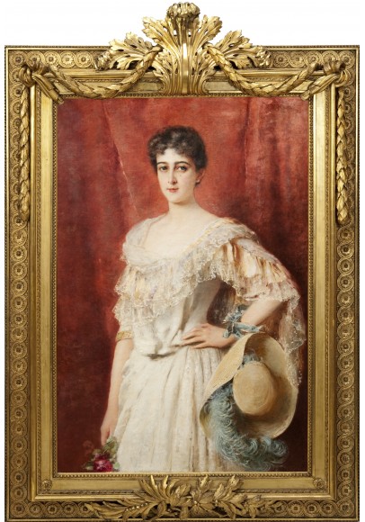 Маковский Константин Егорович (1839-1915).  «Портрет Марии Марты Ойcтрах (1866-1902)».