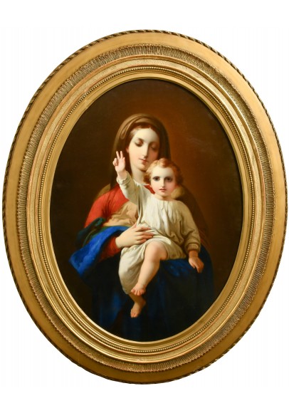 Нефф Тимофей Андреевич (CarlTimoleonvonNeff) (1805-1876). "Богоматерь с младенцем".