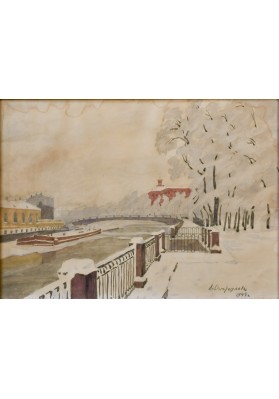 Остроумова-Лебедева Анна Петровна (1871-1955). «Летний сад в инее». 