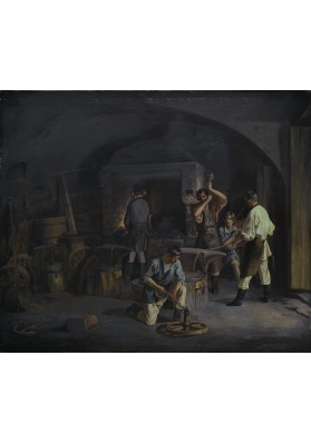 Плахов Лавр Кузьмич (1810-1881). «В кузнице».