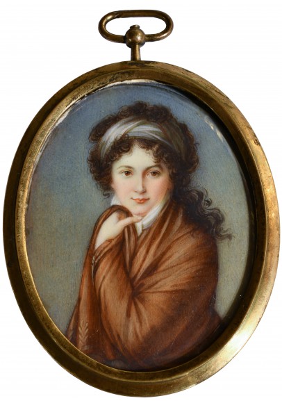 Миниатюра «Портрет графини Варвары Николаевны Головиной (1766-1821)»