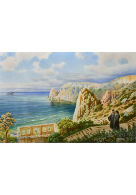 Премацци Луиджи (Людвиг Осипович) (1814—1891). «Крым. Вид на мыс Фиолент». 