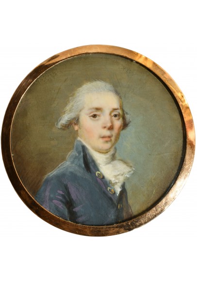 Ритт (Ritt) Августин Христиан (1765-1799). Миниатюра «Портрет молодого человека». 