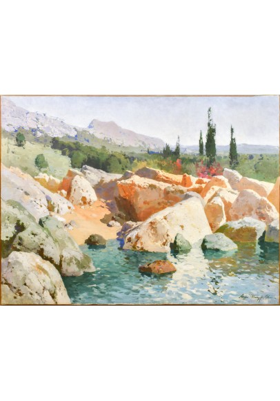 Шильдер Андрей Николаевич (1861-1919). "Скалистый берег. Крым".