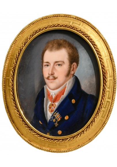 Cейферт Генрих Абель (1768 – 1834) "Мужской портрет с наградами Времен войны с Наполеоном".