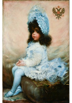 Тадеус Генри Джонс (1859-1929).  «Портрет великой княжны Елены Владимировны в возрасте 4-х лет». 