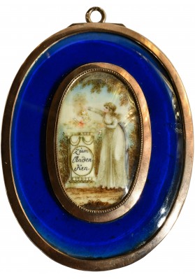 Эдуард Майлз (Edward Miles) (1752 – 1828).  "Миниатюрный портрет великой княжны Александры Павловны(1783-1801)".  
